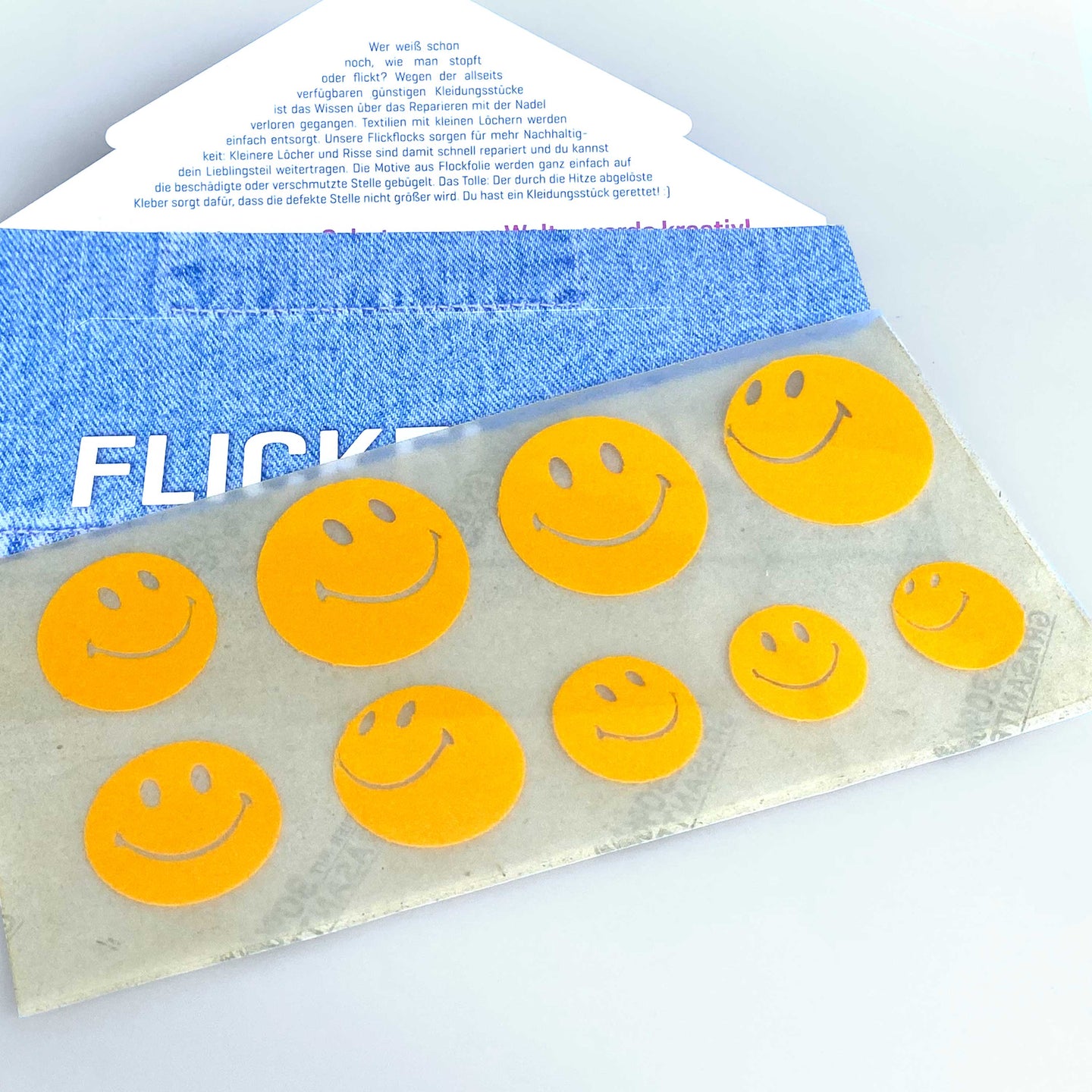 FLICKFLOCK Set, Smiley, sonnengelb