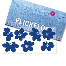 Lade das Bild in den Galerie-Viewer, FLICKFLOCK Set, Blumen abstrakt, blau
