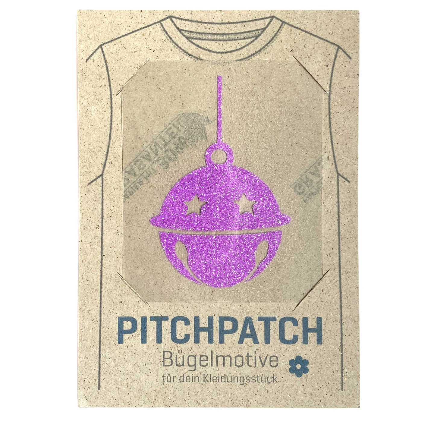 PITCHPATCH Card, Glöckchen, rosa Glitzer