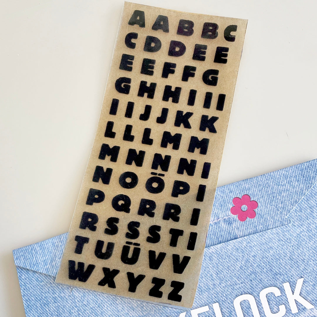 FLICKFLOCK Set, Alphabet-A, schwarz